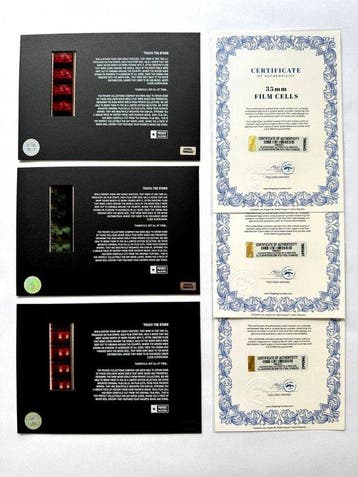 Stanley Kubrick – Extremely rare Set of 3 Mounted 35mm Film