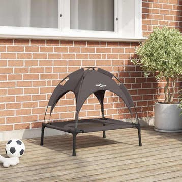 vidaXL Hondenbed Bruin 62 x 48 x 61 cm Staal, Verzenden