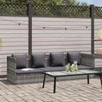 vidaXL Tuinbed 200x60 cm poly rattan grijs, Tuin en Terras, Verzenden, Nieuw