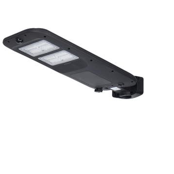 LED Straatlamp Zonne-energie 1800 Lumen IP65 6000K Zwart, Verzenden