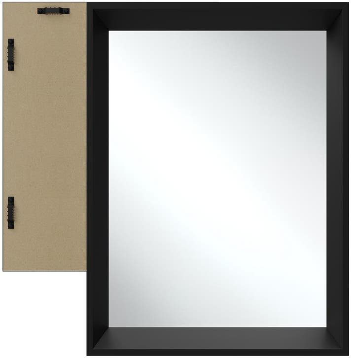 Rechthoekige wandspiegel Elina met kunststoflijst, Maison & Meubles, Accessoires pour la Maison | Miroirs, Envoi