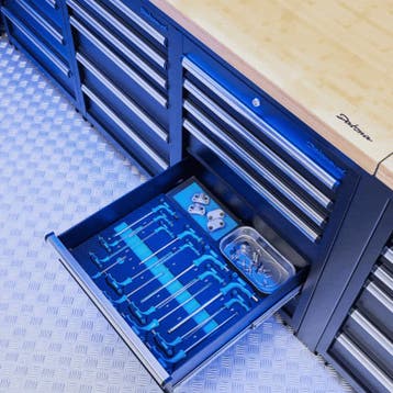 Datona Werkplaatsinrichting PREMIUM met RVS werkblad 500 cm, Ophalen of Verzenden