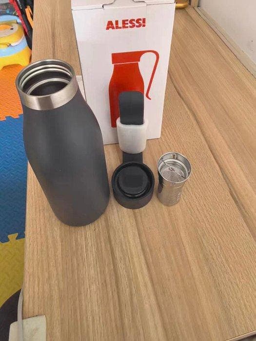 Alessi - Alessandro Stabile - Beker - Staal, Plastic, Antiek en Kunst, Antiek | Keukengerei