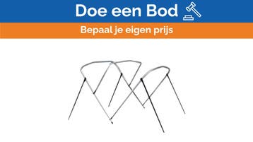 Bieden: Carvers 3 bow 54 x 67 to 72 inch aluminium bimini f, Ophalen of Verzenden, Nieuw