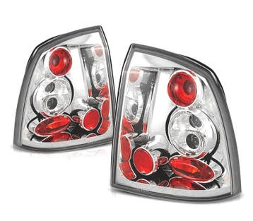 FEUX ARRIÈRE POUR OPEL ASTRA G 3P 5P 97-04 FOND CHROMÉ, Verzenden, Nieuw