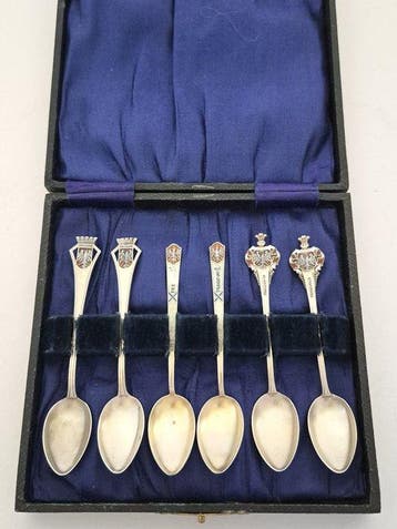Karl Fischer of Pforzheim - Lepel (6) - souvenir lepeltjes