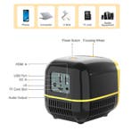 PK YG300 Mini LED Projector - Beamer Home Media Speler, Verzenden