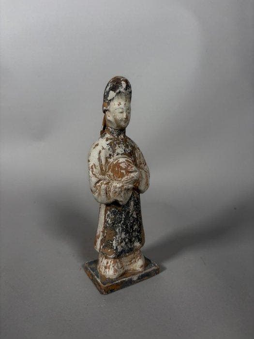 Oud-Chinees, Ming-dynastie Terracotta Dienaar Mingqi - 21 cm, Collections, Minéraux & Fossiles