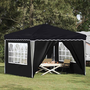 vidaXL Pop-up Feesttent 288 x 288 x 245 cm Antraciet Oxford, Verzenden, Nieuw