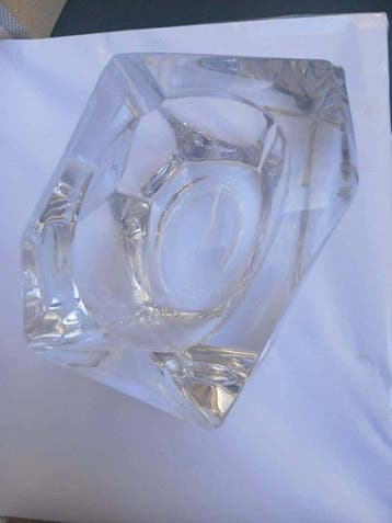 Daum Frères - Cendrier - Cristal - Cendrier signé Daum