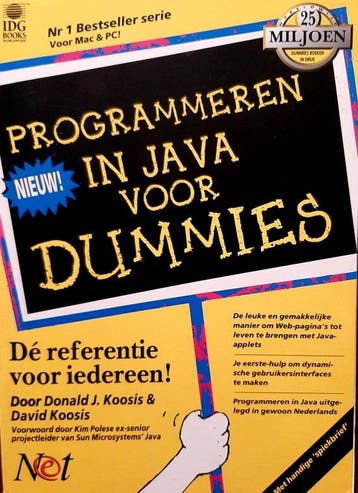 JAVA PROGRAMMEREN VOOR DUMMIES 9789067897549 D.J. Koosis, Boeken, Verzenden, Gelezen, D.J. Koosis