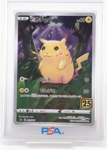 Pokémon - 1 Graded card - Pikachu 001/028 Full art, Foil -