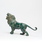 Beeld, No RESERVE PRICE - Majestic Dark Green Patinated, Antiek en Kunst
