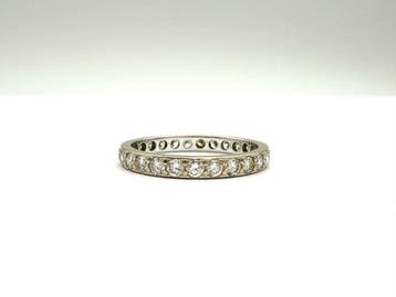 Zonder minimumprijs - Ring - 18 karaat Witgoud - 1.35ct. tw.