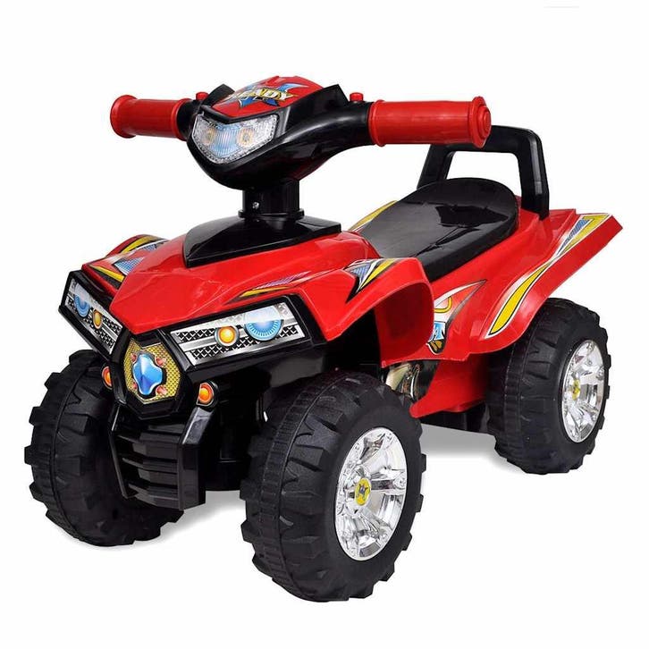 vidaXL Loopquad met licht en geluid rood, Kinderen en Baby's, Speelgoed | Buiten | Los speelgoed, Nieuw, Verzenden