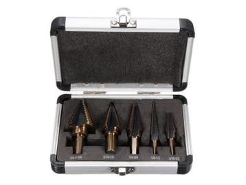 Veiling -  Stappenboor Set 5-delig Titanium Coated