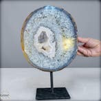 Natuurlijke amethist agaat druse op standaard- 3318.41 g