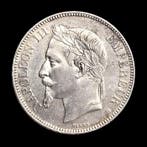 France. Silver 5 Francs (Napoleon III) Coin 1869 (Sans prix, Postzegels en Munten
