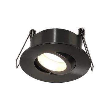 GU10 ARMATUUR | HESSLE | GUN METAL | KANTELBAAR | IP65, Verzenden, Nieuw