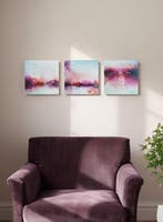 Anna Barone - Purple Silence - Triptych - NO RESERVE, Antiquités & Art