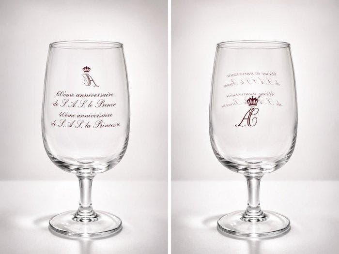 Wijnglas (4) - Glas - Monaco-prins zeldzaam, Antiek en Kunst, Antiek | Meubels | Tafels