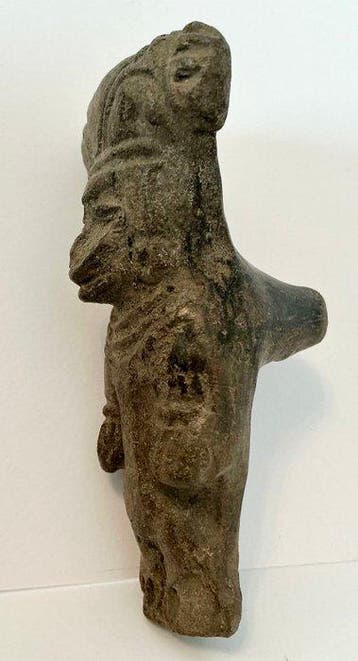 Manteño-fluitfiguur (werkend) - Ecuador - met Duitse