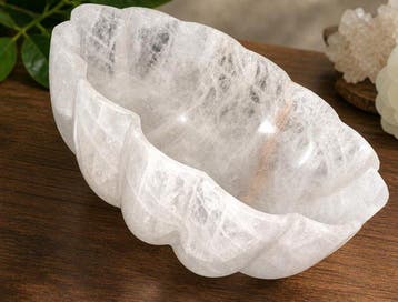 Rotskristal Kom - Hoogte: 20 cm - Breedte: 50 cm- 8000 g -