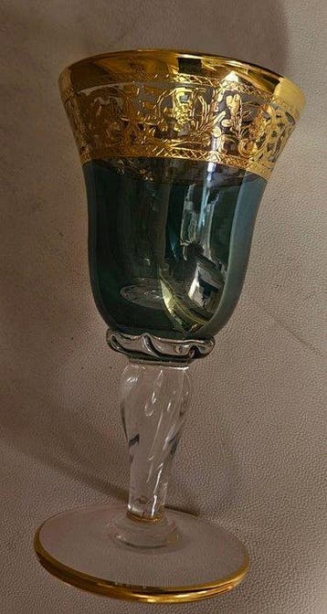 ISMIE LUX - Drinkservies (6) - reuzen onovertroffen smaragd