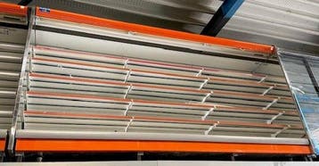 Wandkoeling - B375 x D80 x H203 cm - zonder motor, Nieuw