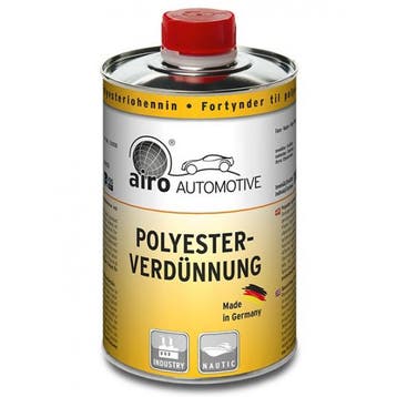 Verdunner voor polyester spuitplamuur 1 liter Airo, Verzenden, Nieuw