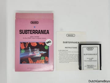 Atari 2600 - Imagic - Subterranea - Pink Box - White Label, Verzenden