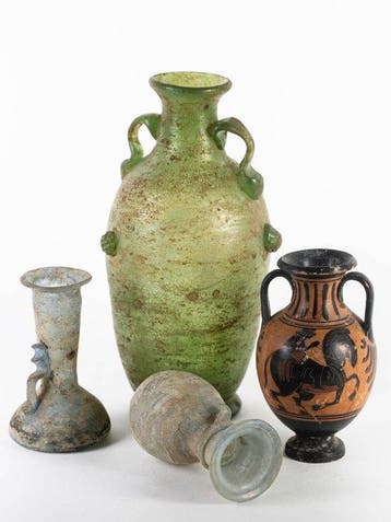 Glas, Keramiek Bak - Replica van Oud-Griekse en Romeinse