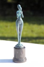 Sculpture, Handgemaakt speciale patina abstract modern brons