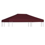 vidaXL Prieeldak 310 g/m² 3x4 m bordeaux, Verzenden