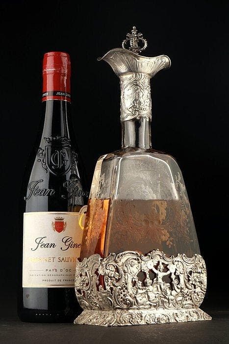 Karaf - .800 zilver, Antiek en Kunst, Antiek | Zilver en Goud