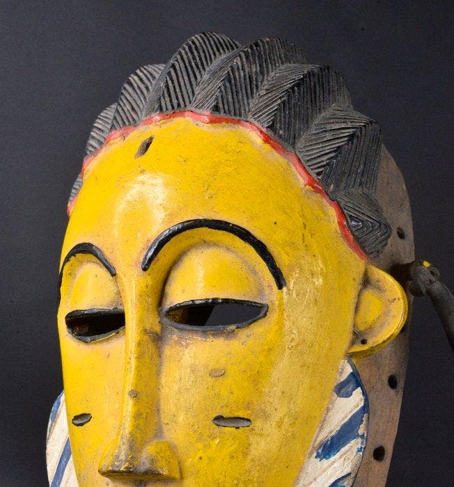 Vreugdemasker van Zaouli - Gouro - Ivoorkust, Antiek en Kunst, Kunst | Niet-Westerse kunst