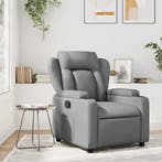 vidaXL Massagestoel van grijs kunstleer, Huis en Inrichting, Fauteuils, Verzenden, Nieuw