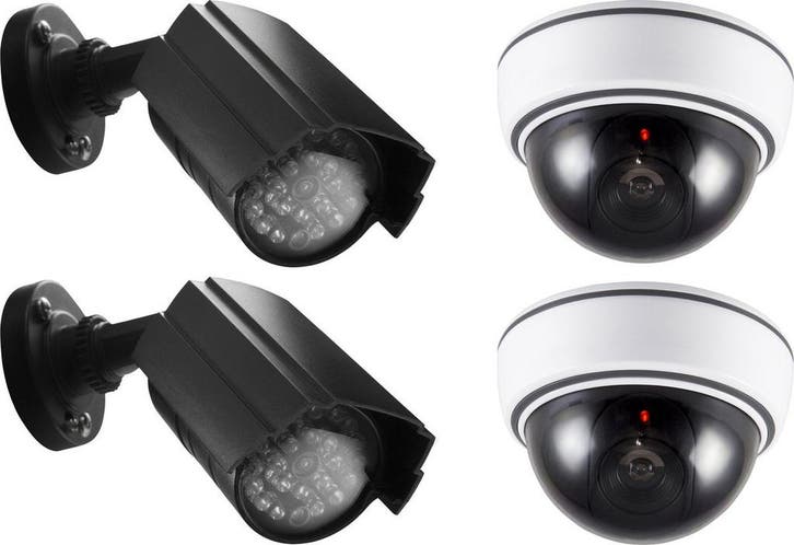 Alecto DC-KIT - Dummy Cameras 4 stuks - Diefstal Preventie, Huis en Inrichting, Woonaccessoires | Overige, Nieuw, Verzenden