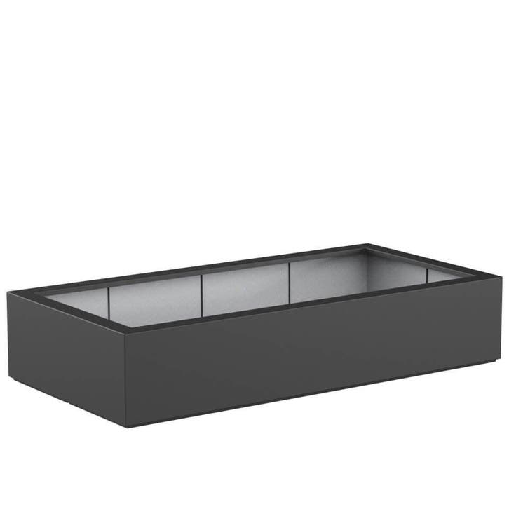 Polyester plantenbak 200x100x40cm - Met bodem, Tuin en Terras, Bloembakken en Plantenbakken, 30 tot 60 cm, 100 cm of meer, Tuin