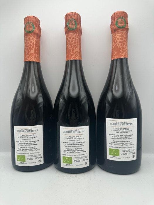 2018 Marie-Courtin, Concordance - Champagne Extra Brut - 3, Collections, Vins