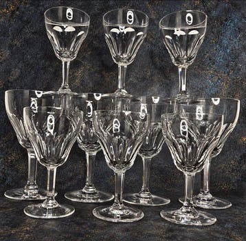 Val Saint Lambert - Drinkset - Montana - geslepen kristal -