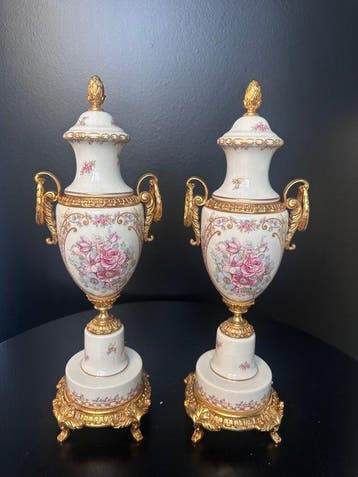 Artistiche Ceramiche Fiorentine - Vase (2) - Une paire de, Antiquités & Art