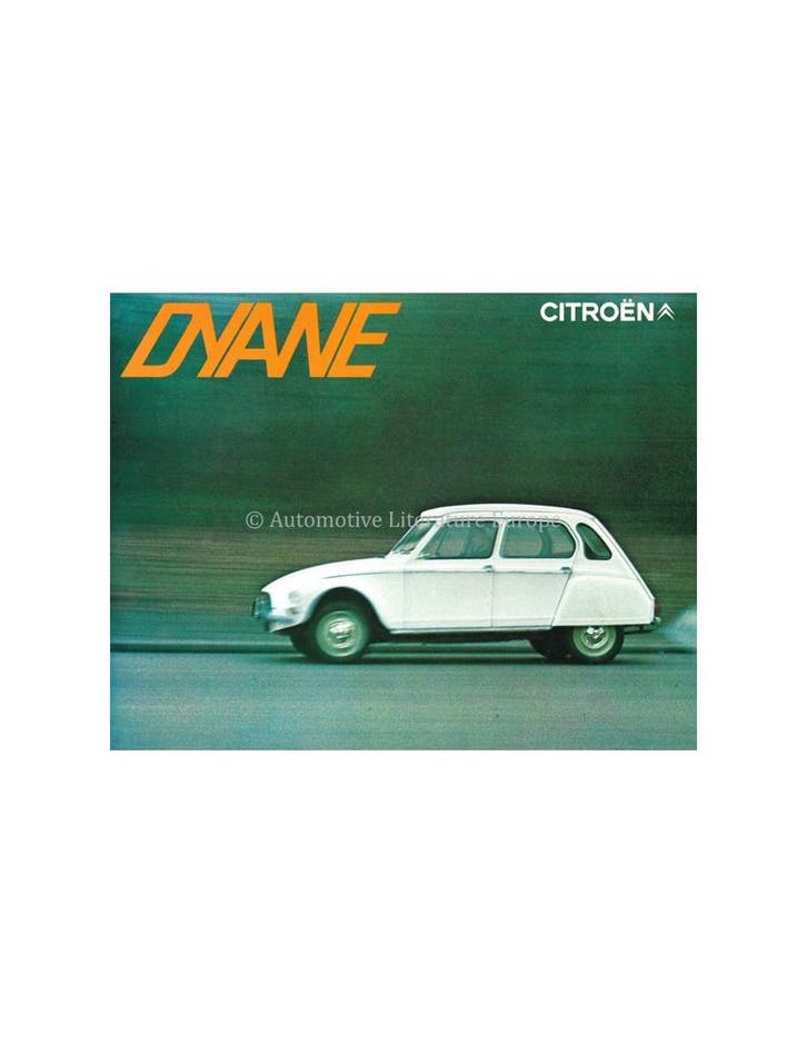 1970 CITROEN DYANE 6 LEAFLET NEDERLANDS, Boeken, Auto's | Folders en Tijdschriften, Ophalen of Verzenden