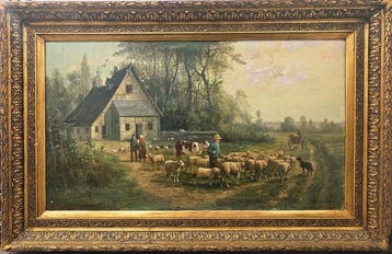 Franse school (XIX) - Campagna francese