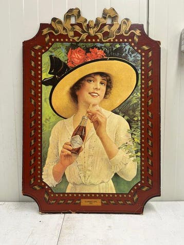 Bord - Coca-Cola – Summer Girl 1921 – Vintage reclameposter