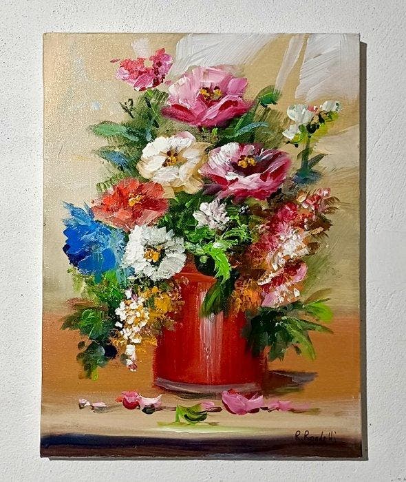 R. Rondelli (1977) - Esplosione Primaverile, Antiek en Kunst, Kunst | Schilderijen | Klassiek