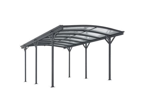 Veiling - Terrasdak / Carport 5x3m donkergrijs, Jardin & Terrasse, Stockage & Armoires de jardin