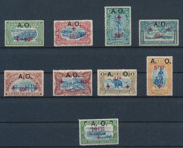 Ruanda-Urundi 1918 - Rode Kruis zegels, MNH OCB 36/44 - OCB