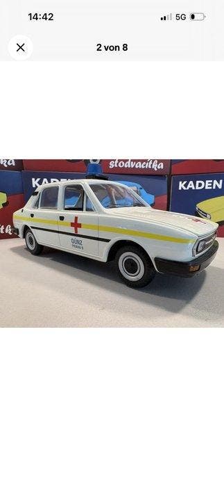 1:20 - Modelauto - Škoda 105/120 Modellauto - Ambulance