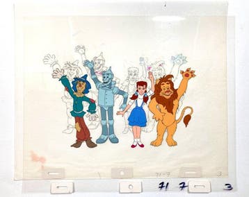 The Wizard of Oz : Originele animatiecel met bijpassende